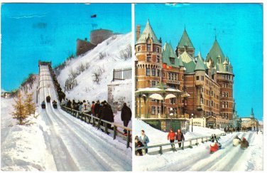 Quebec Postcard Quebec City Dufferin Terrace Terrasse