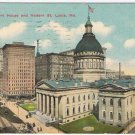 Missouri Postcard St Louis Historic Court House & Modern St Louis 1912