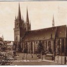 Germany Postcard Martinskirche mit Denkmal Landgrave Philip the Great.