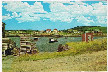 Nova Scotia Postcard Blue Rocks Fishing Village South Shore