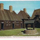 Nova Scotia Postcard Port Royal Habitation Courtyard First Permanent Settlement