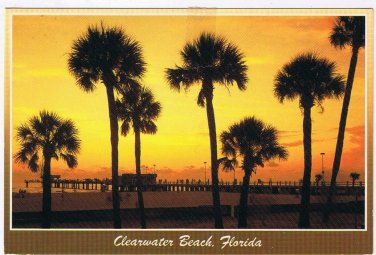 Florida Postcard Clearwater Beach Sunset Over Pier 60