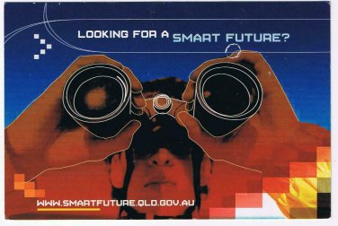 Advertising Postcard Australia Smart Future Queensland Government