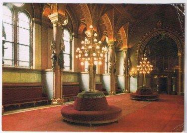 Hungary Postcard Budapest Parliament Congress Lounge