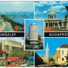 Hungary Postcard Budapest Greetings Multi View Buildings Monuments