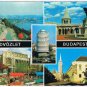 Hungary Postcard Budapest Greetings Multi View Buildings Monuments