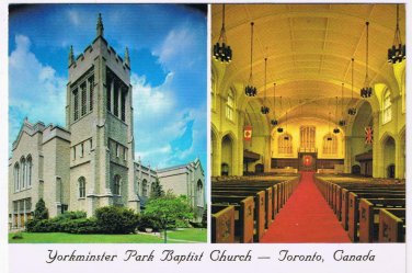 Ontario Postcard Toronto Yorkminster Park Baptist Church