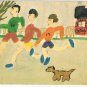 Art Postcard Kitchener Craig Saunders Boys Running