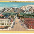 Utah Postcard Ogden 25th Street Looking East From Union Depot