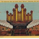 Utah Postcard Salt Lake City Tabernacle Choir & Organ