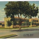 Mexico Postcard Juarez High School Old Mexico