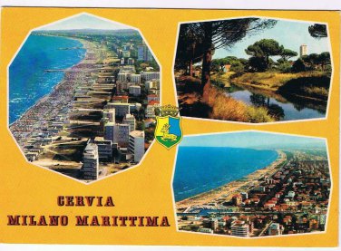 Italy Postcard Cervia Milano Matittima Multi View