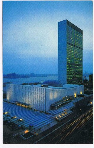 New York Postcard NYC UN United Nations Building