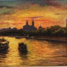 Art Postcard Oilette Paris Trocadero Bridges 1908
