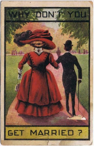 Comic Postcard Why Don't You Get Married Buffalo 1910
