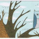 Art Postcard Owl Trees Susie Ghahremani