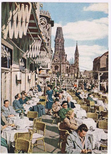 Germany Postcard Berlin Kufurstendamm Outdoor Cafe