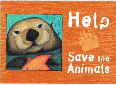 Ontario Postcard Sea Otter WWF LCBO