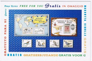 Advertising Postcard UK Gibralter Stamp Collecting