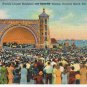 Florida Postcard Daytona Beach World's Largest Bandshell & Open Air Theater
