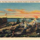 Florida Postcard St Augustine First Mass Menendez