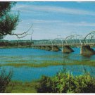 New Brunswick Postcard Bridge On Saint John River At Fredericton
