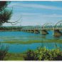 New Brunswick Postcard Bridge On Saint John River At Fredericton