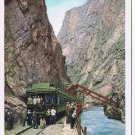 Colorado Postcard Royal Gorge At The Hanging Bridge