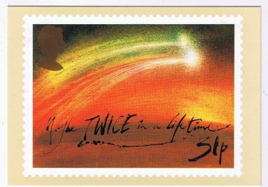 United Kingdom UK Postcard Stamps Halley's Comet 1986 31p