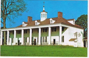 Virginia Postcard Mount Vernon Home Of George Washington The First President
