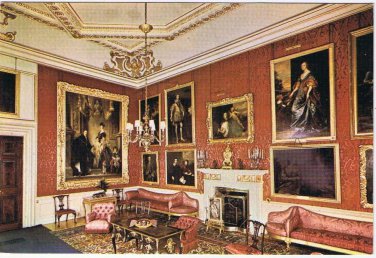 United Kingdom UK Postcard Blenheim Palace The Red Drawing Room