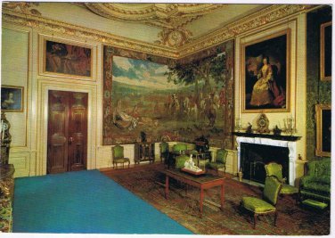 United Kingdom UK Postcard Blenheim Palace The Green Writing Room