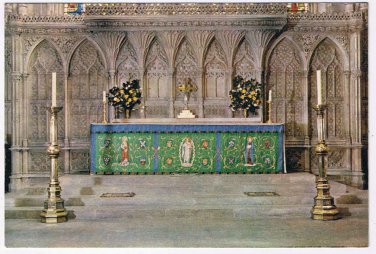 United Kingdom UK Postcard Somerset Bath The Abbey View Of Altar