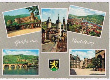 Germany Postcard Heidelberg Greetings Multi View