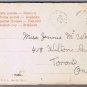 Valentine Postcard Kiss Me Quick Postmarked Godfrey Ont 1907 Broken Circle