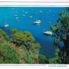 France Postcard Cote D'Azur Calanque en Mediterranee Sailboats