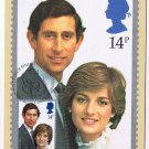 Royalty FDC Postcard Prince Charles & Princess Diana 14p First Day Cover