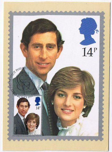 Royalty FDC Postcard Prince Charles & Princess Diana 14p First Day Cover