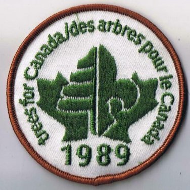 Scouts Canada Patch Trees For Canada 1989