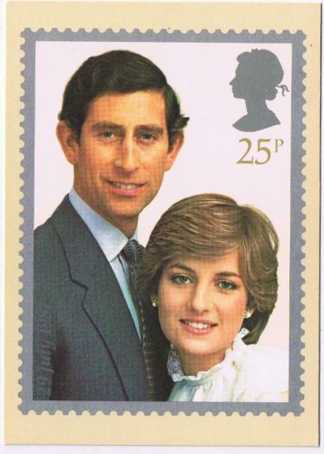 Royalty FDC Postcard Prince Charles & Princess Diana 25p First Day Cover Dudley