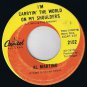 Al Martino Love Is Blue 45 rpm Carryin The World On My Shoulders Canadian Pres