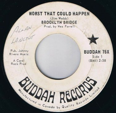 Brooklyn Bridge Worst That Could Happen 45 rpm Your Kite My Kite Canadian Press