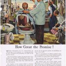 Airlines Of United States Print Ad How Great Promise Barbershop Fairchild 1944