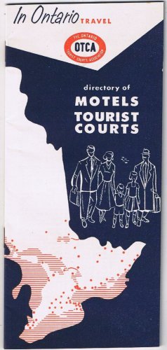 OTCA Ontario Tourist Courts Association Directory Motel 1954