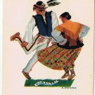 Postcard Polish Dance Folk Costumes Goralski Hat by Stryjenska