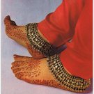 Postcard Traditional Indian Jewellery Anklets Uncut Diamonds Set In Gold