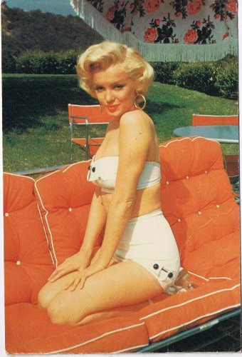 Postcard Marilyn Monroe circa 1955 Bathing Suit