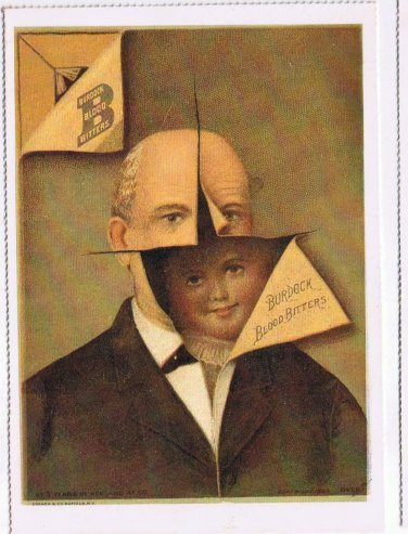Postcard Burdock Blood Bitters Art Advertising