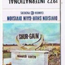 Matchbook Cover Sebringville Shur-Gain Perth International Plowing Match 1972