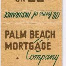Matchbook Cover Chas R Dorsey Insurance Palm Beach Mortgage Co 32 Anniversary